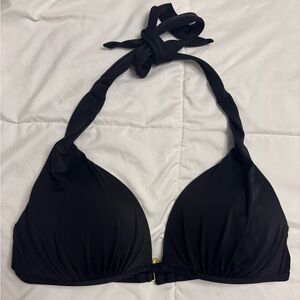 Victorias Secret Black Halter Bikini Top. Large